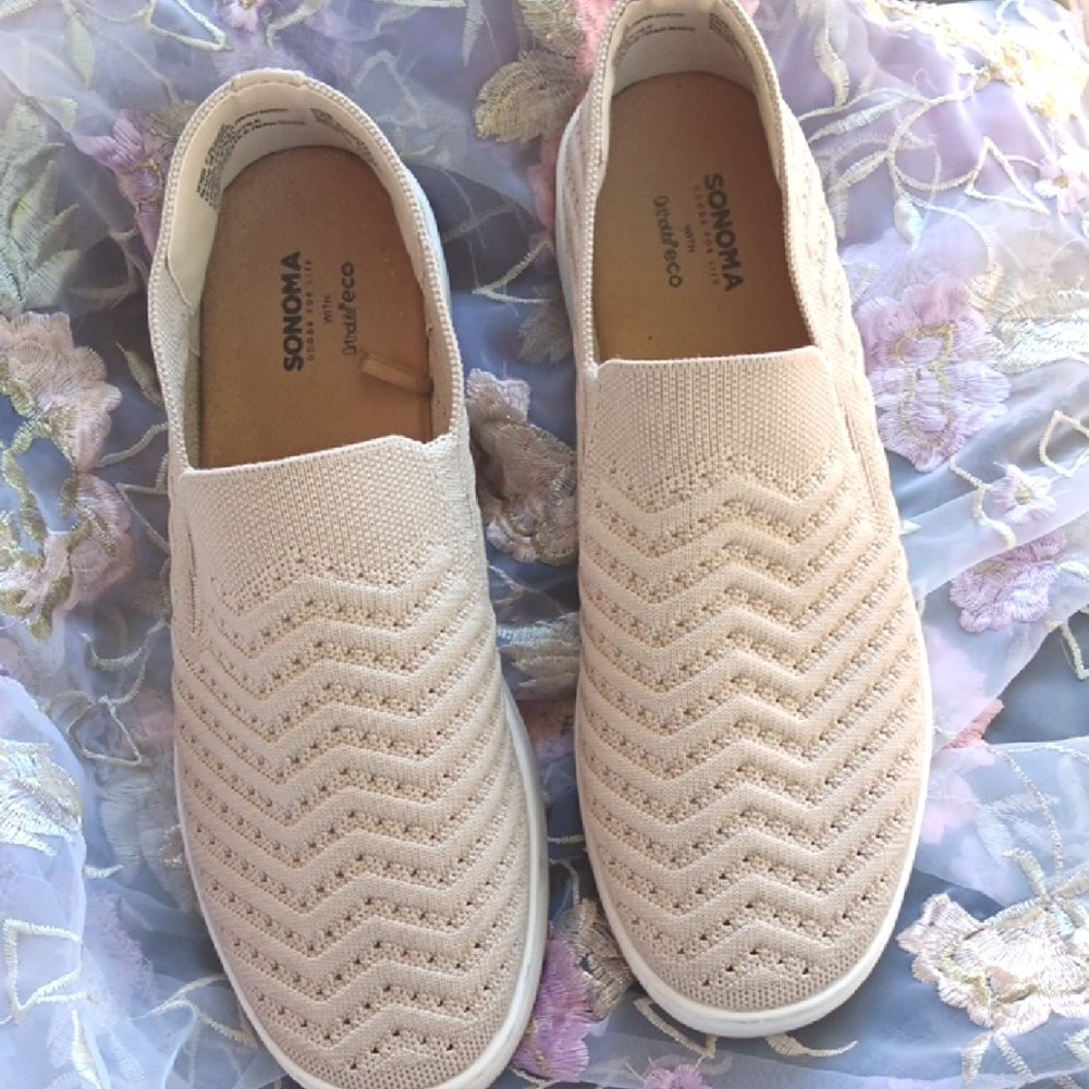 Sonoma Catahoula Cream Flats with Cushioned Insole
